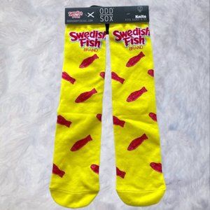 BNWT Mens Odd Sox Swedish Fish Candy Crew Socks